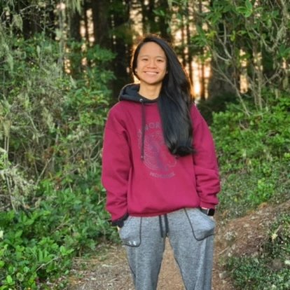 Ariana, Princess Ari, smiling outdoors